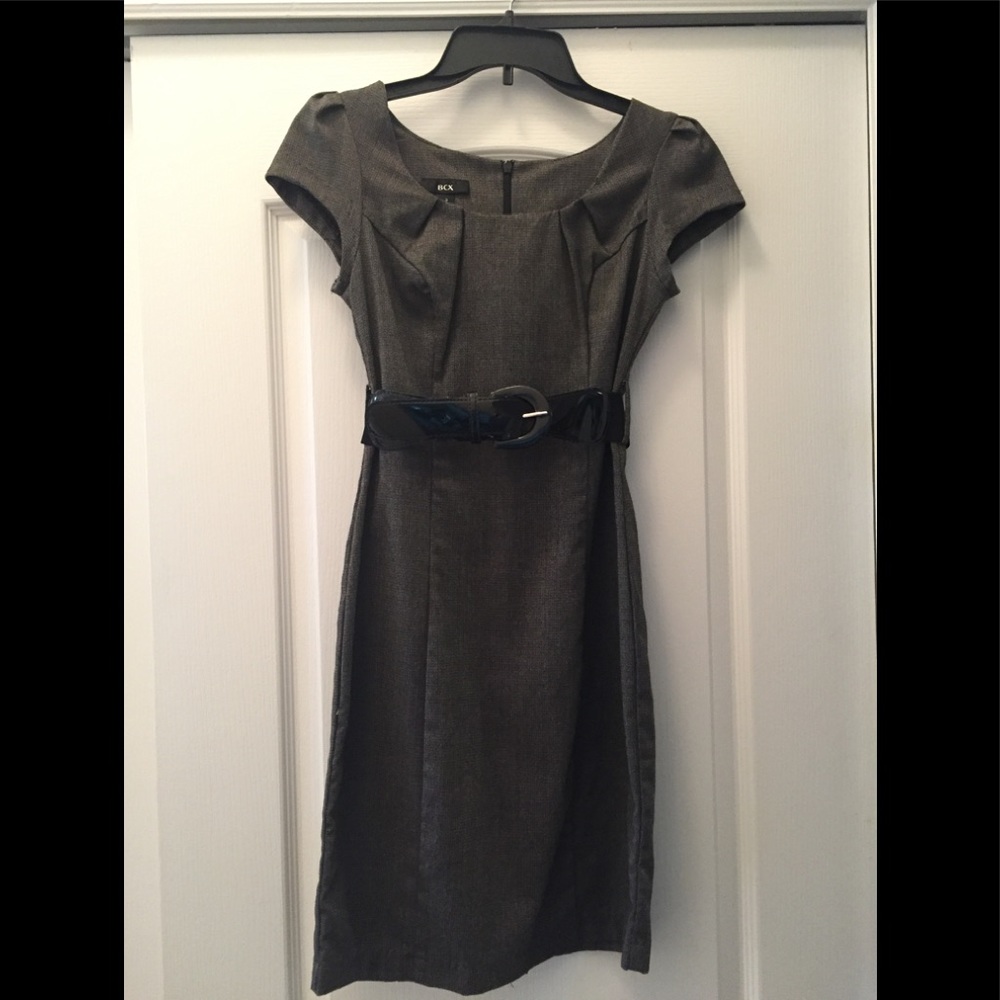 BCX charcoal dress with belt